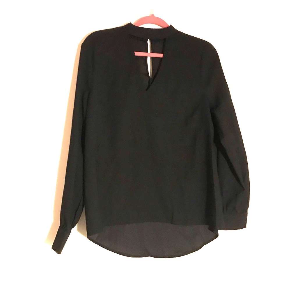 NWOT UO Black Long Sleeve Shirt with Chest Cutout